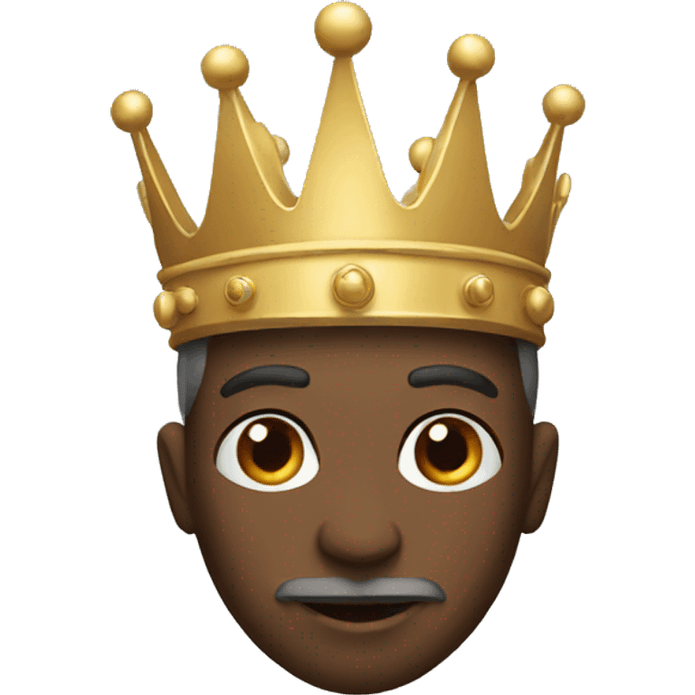 white king with crown emoji