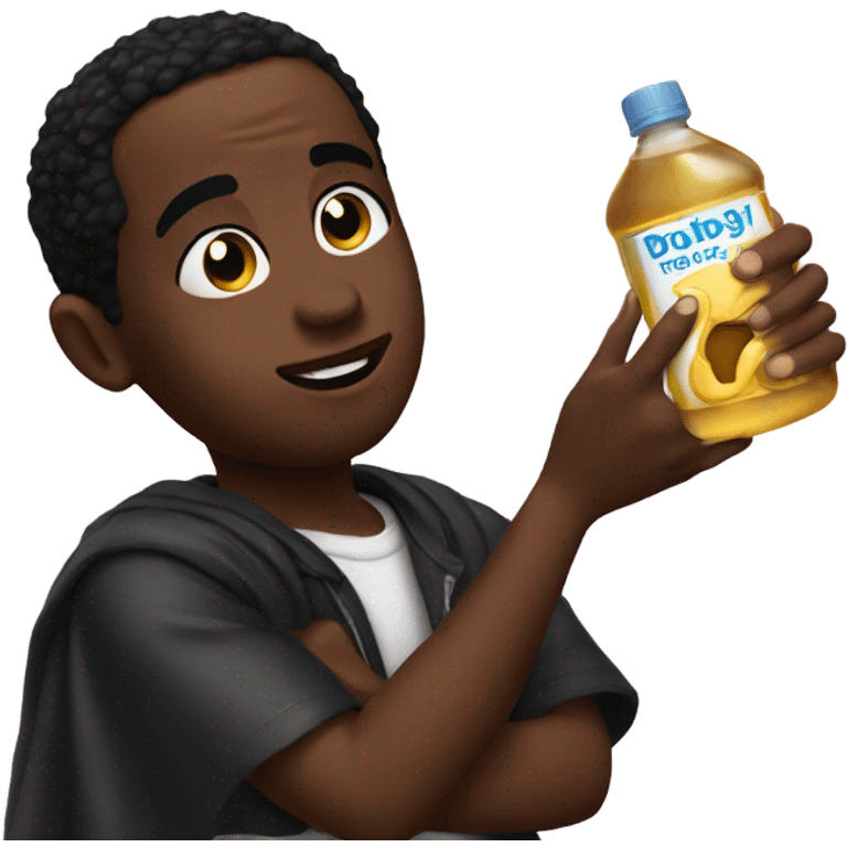 Diddy holding baby oil emoji