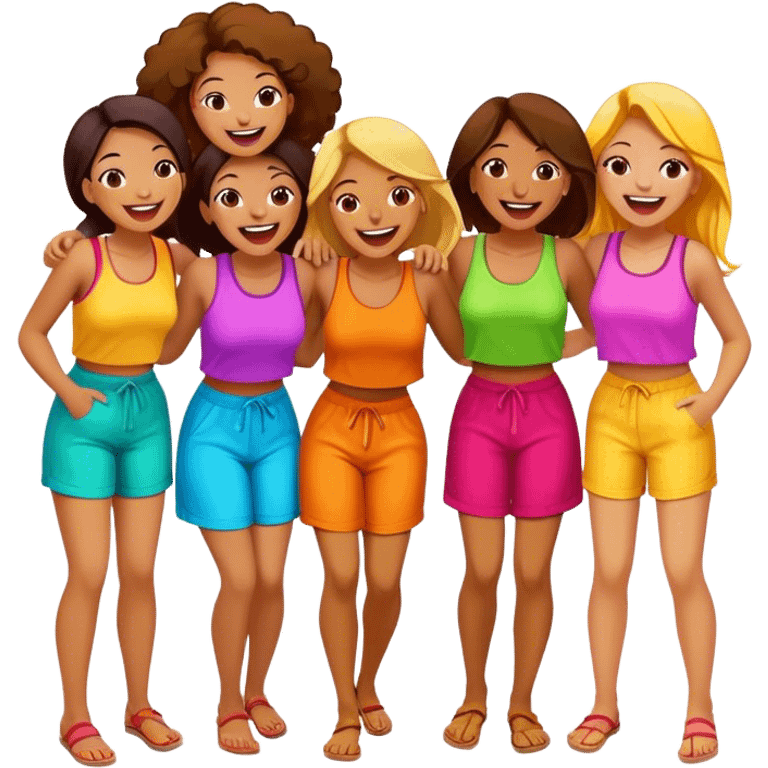 Girls having fun emoji