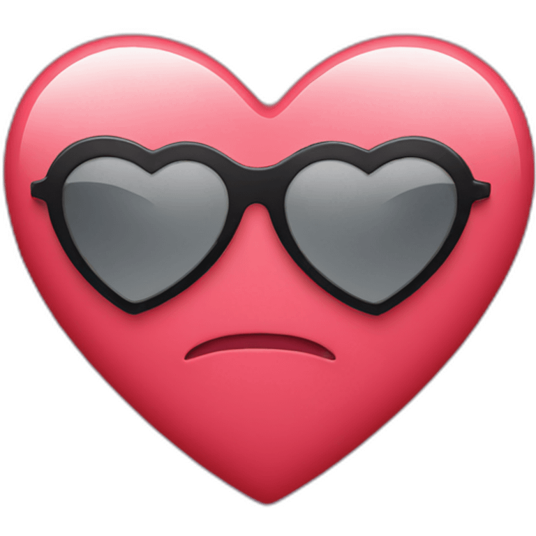 Heart with sunglasses emoji