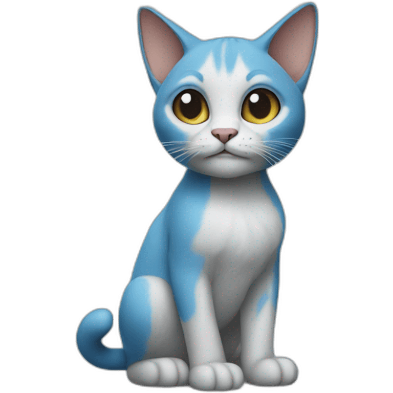 Cat smurf emoji