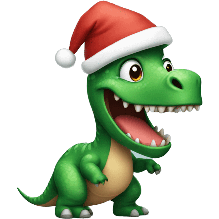 christmas dinosaur emoji