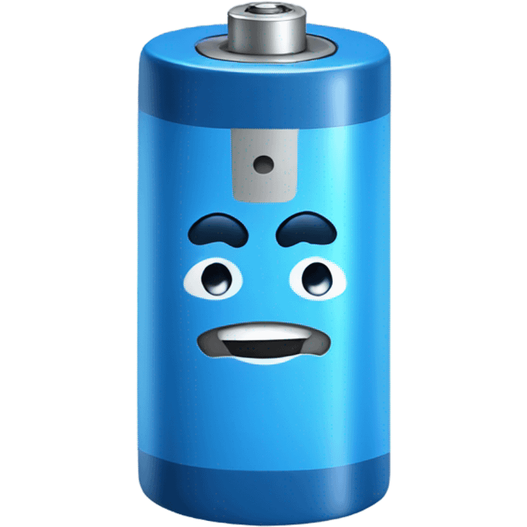 BLUE battery happy  emoji