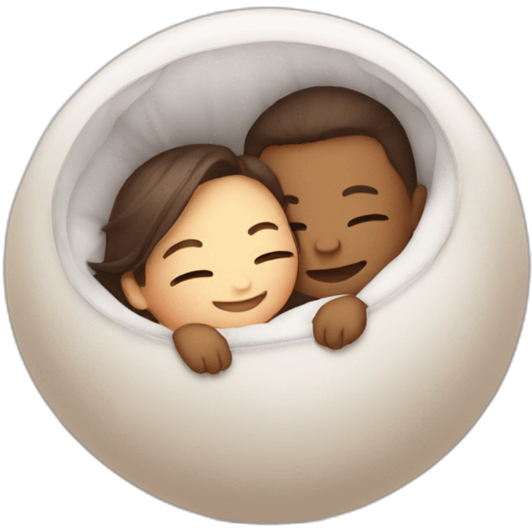 love in a cuddle ball emoji