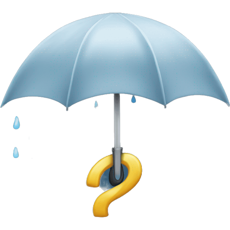 Rainy weather with storm emoji