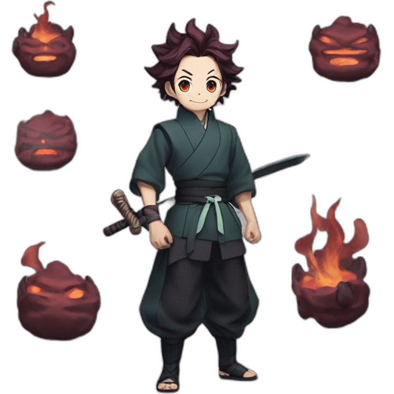 Kamado tanjiro demon slayer  emoji