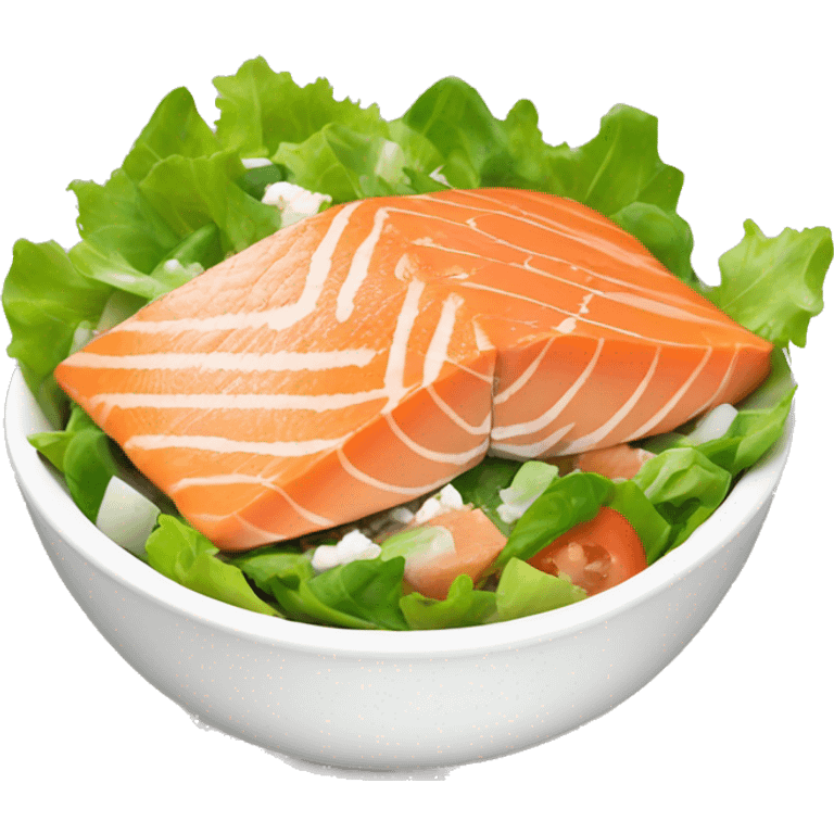 Salmon Cesar salad  emoji