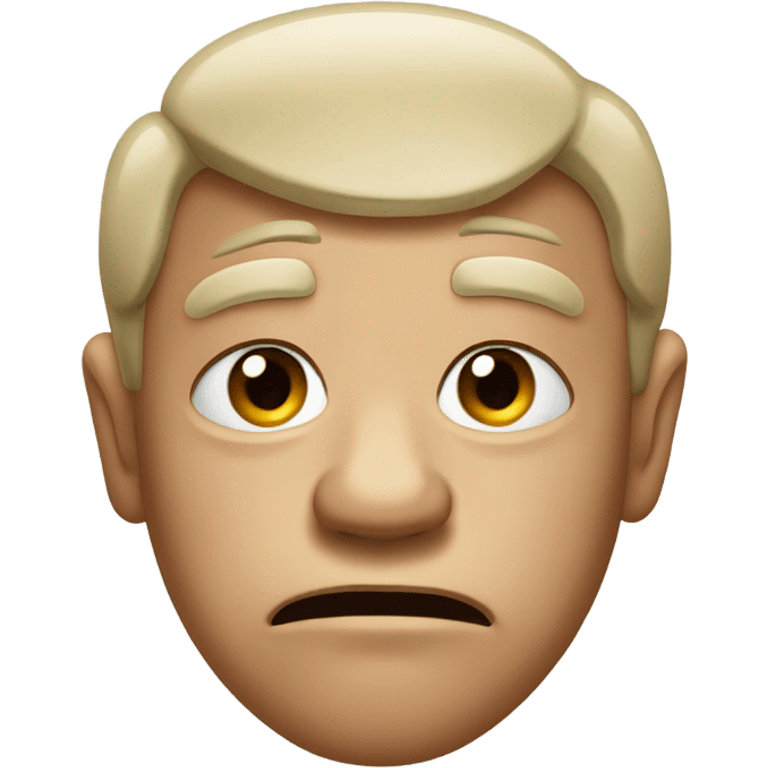 Disgusted look emoji