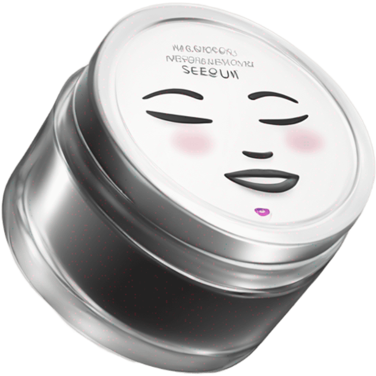 luxury jar of face serum emoji