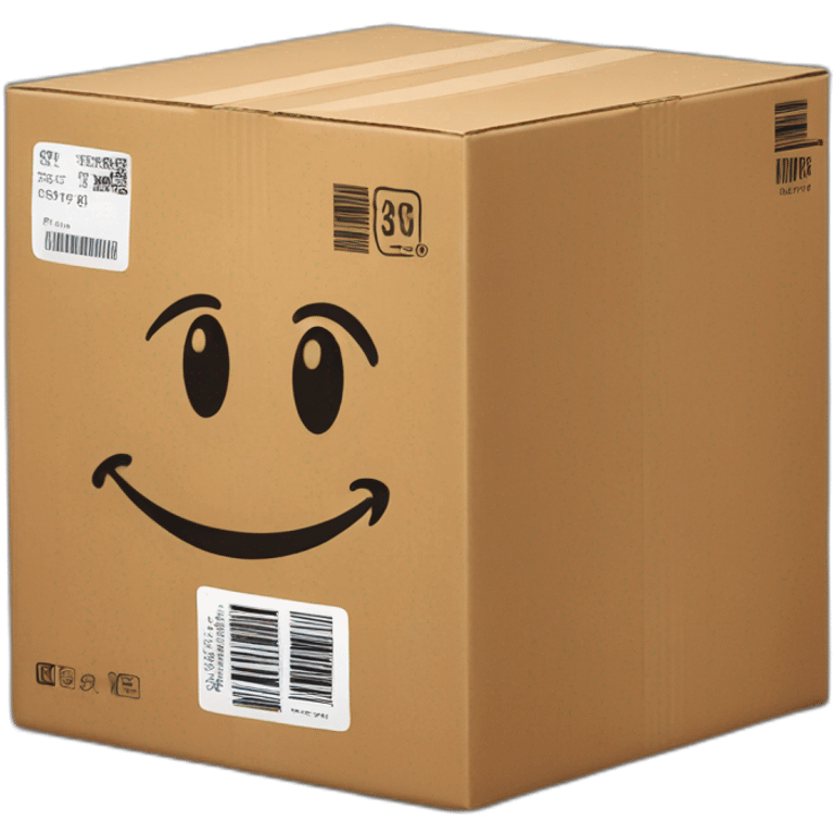 AMAZON BOX WITH UPC CODE emoji