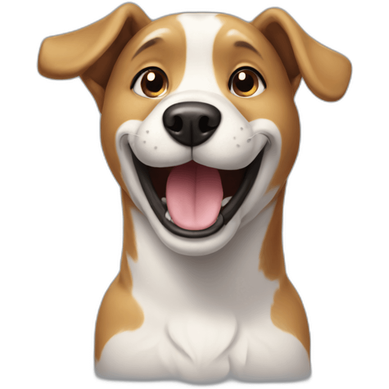 dog smiling emoji