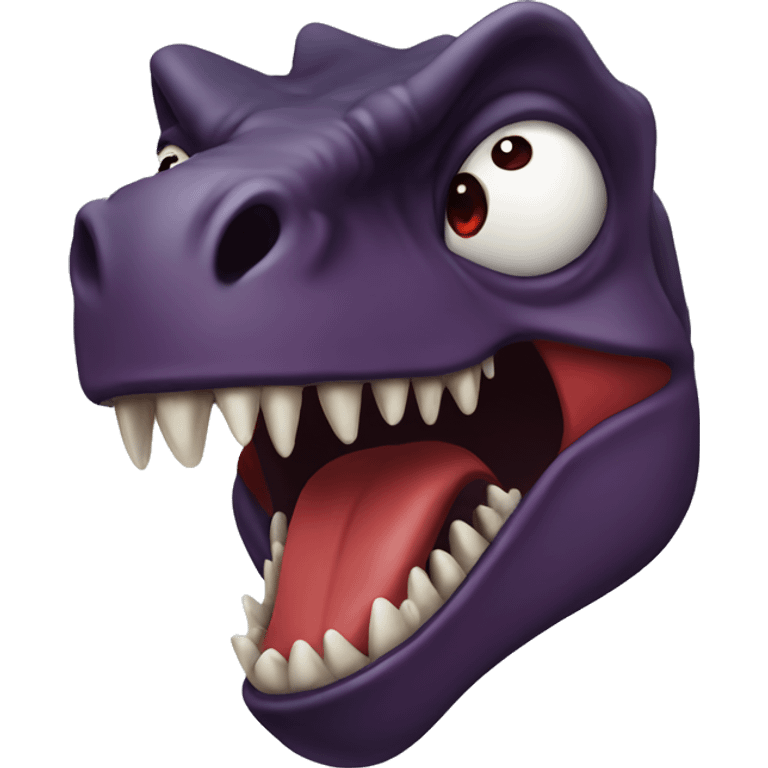 A vampire t-Rex  emoji