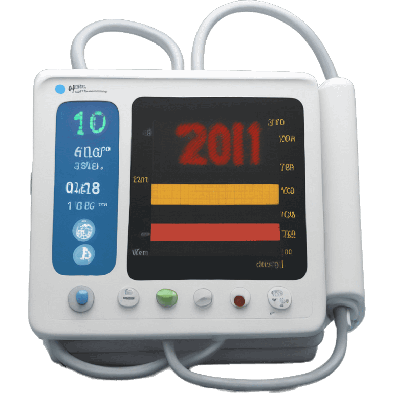 Blood pressure monitor in an intensive care unit  emoji