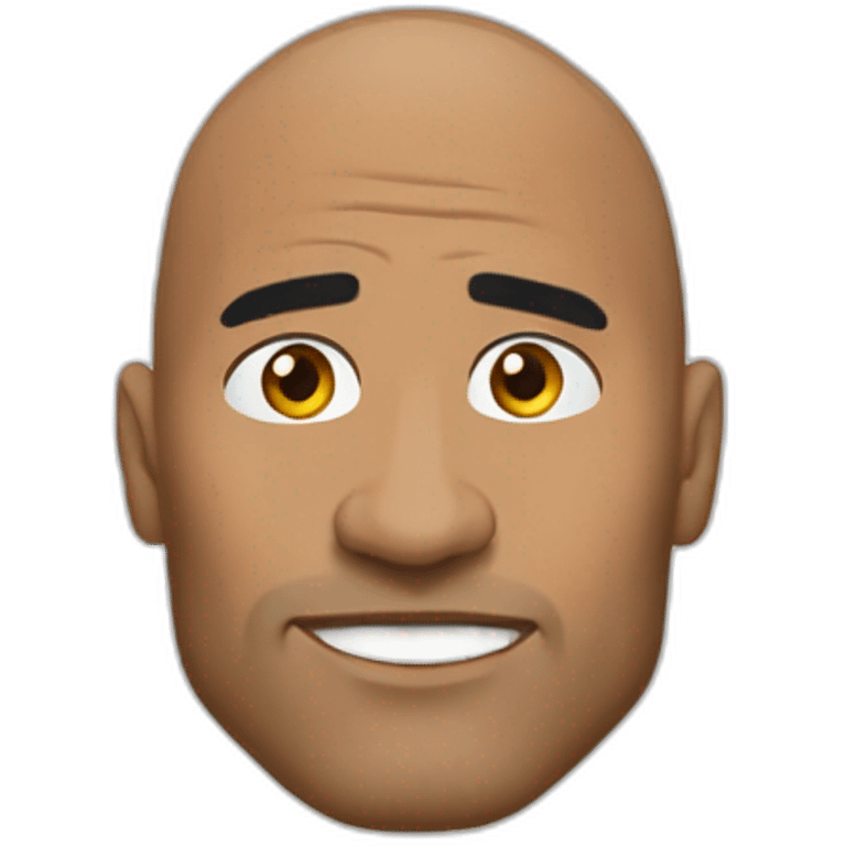 The rock sourcil emoji