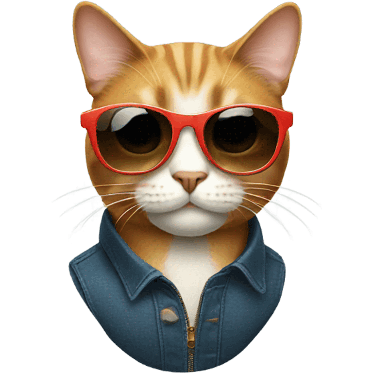 Cat with sunglasses emoji