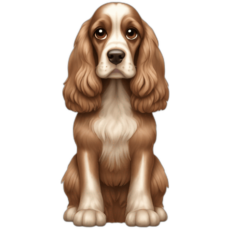 English Cocker Spaniel full body emoji