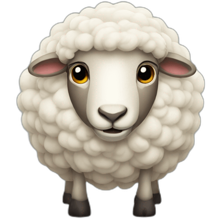 strong sheep emoji