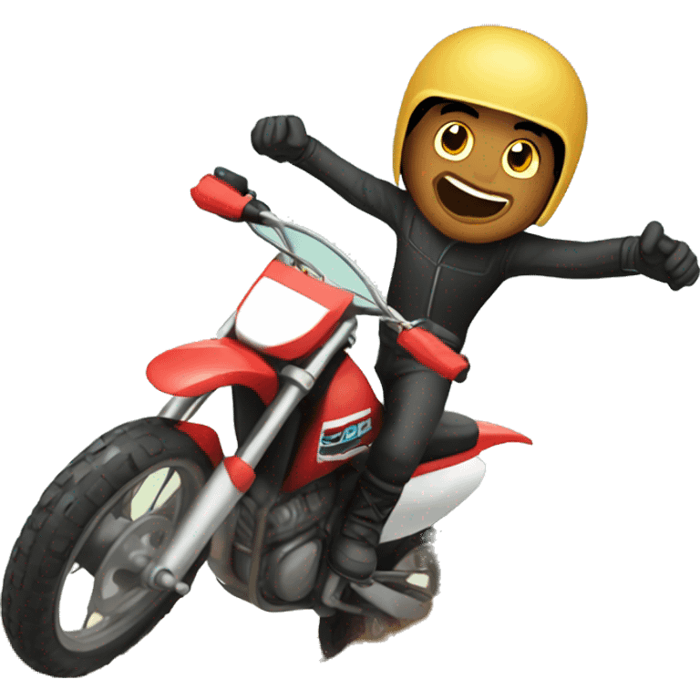 Man on a dirt bike emoji