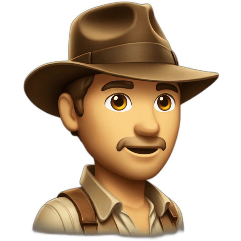 Indiana jones with hat emoji