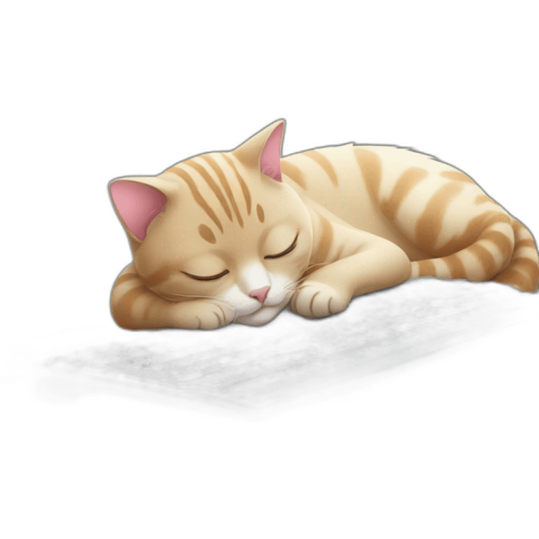 cat sleeping on a keyboard emoji