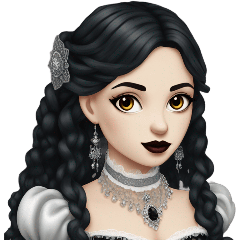 A vampire gotic girl emoji