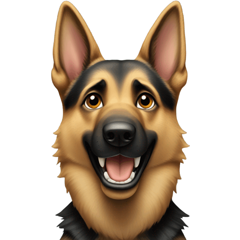 German shepherd barking emoji