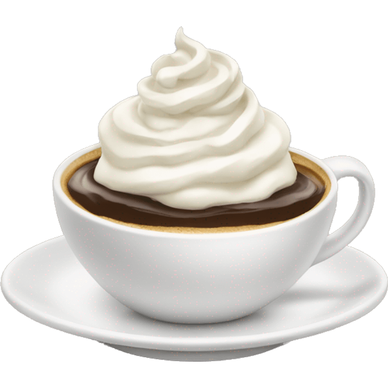 Coffee with whipped cream  emoji