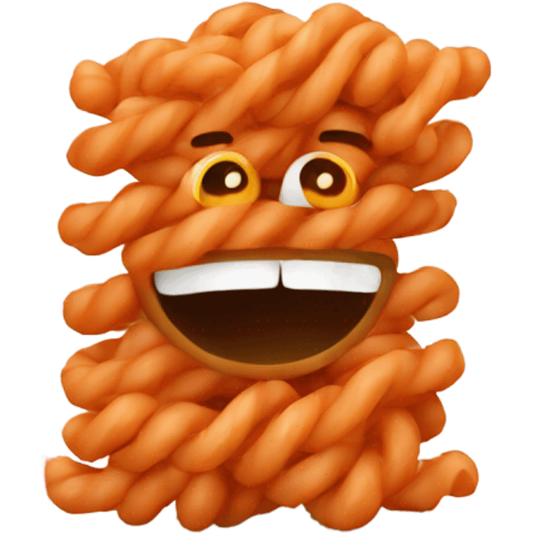 Red fusilli emoji