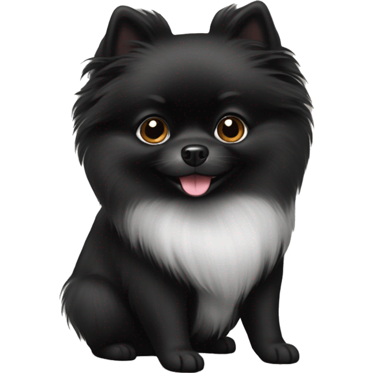 black pomeranian emoji