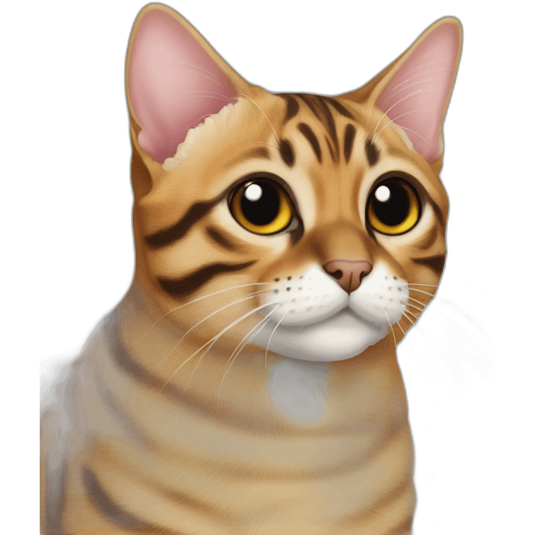 munchkin mixed bengal cat sideview emoji