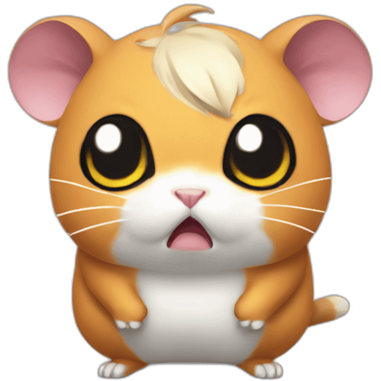 hamtaro realistic angry emoji