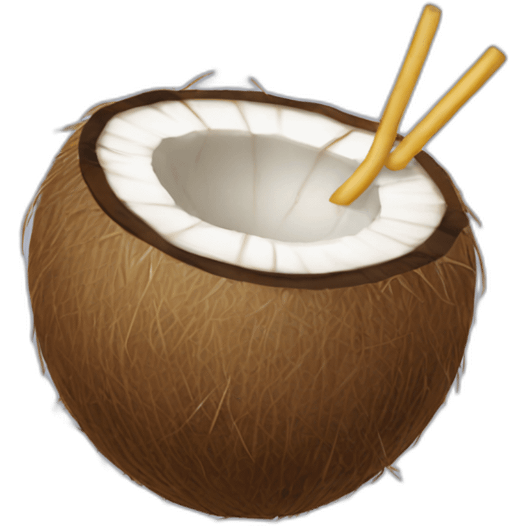 coconut-with-straw emoji