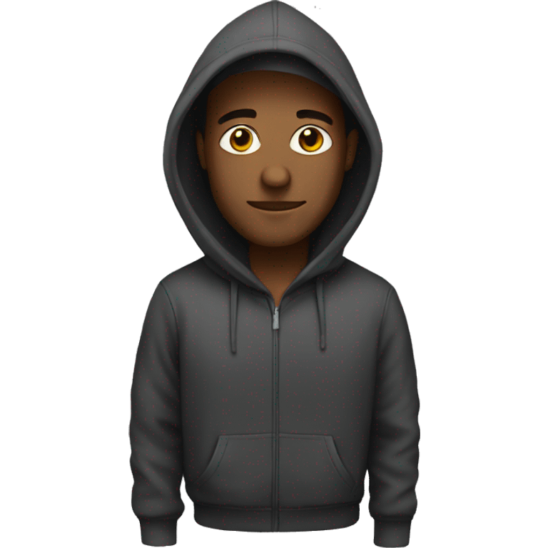 Man with hoodie emoji