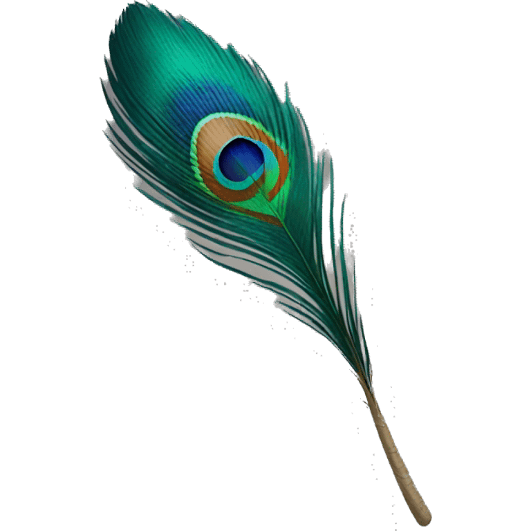 Peacock's feather emoji