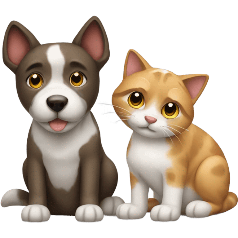 Dog and cat emoji