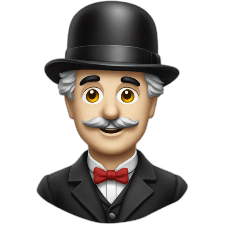 charlie chaplin with unifor emoji