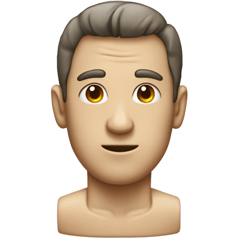 a man head his body is replaced by a toilet emoji