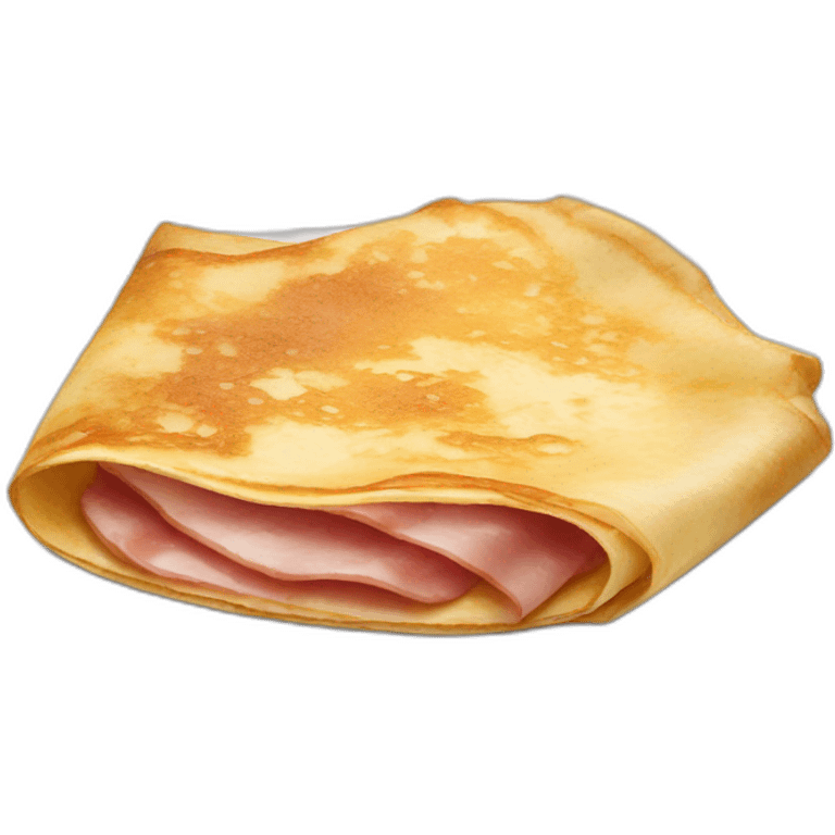 Crêpe jambon œuf  emoji