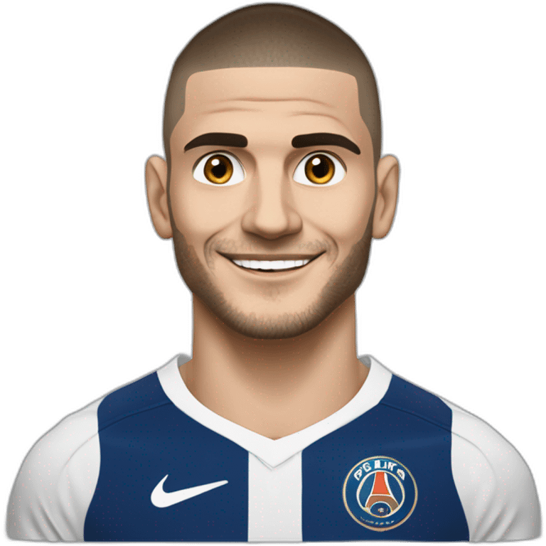 Icardi célèbre main ouverte derrière oreille emoji