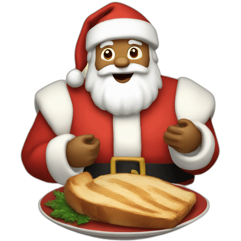 supper happy santa emoji