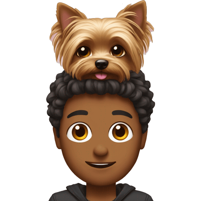 Me with yorkie emoji