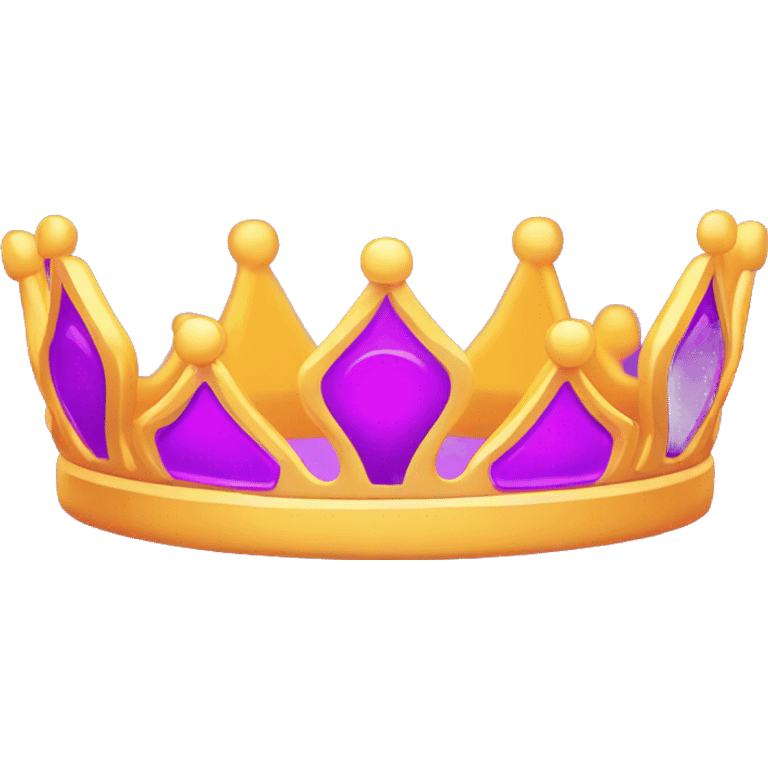 Bright Neon Purple crown with the word FOUNDER on it emoji