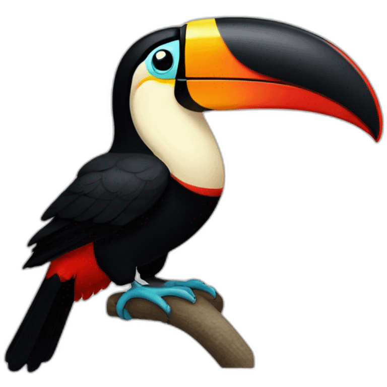 Toucan with word hype under it emoji