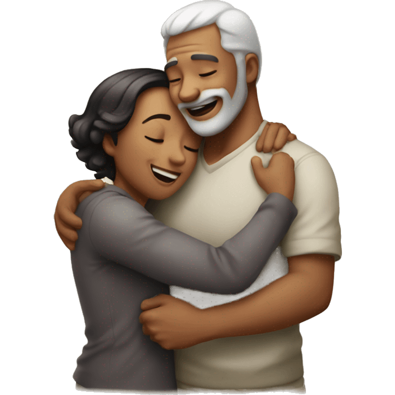 Hug love old emoji