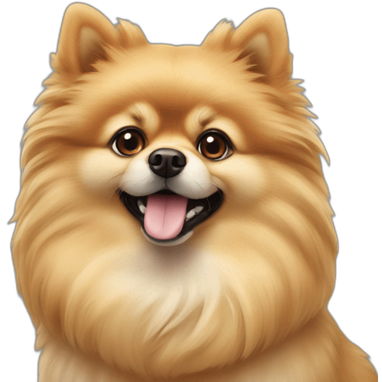 a pomeranian spitz in roman empire emoji