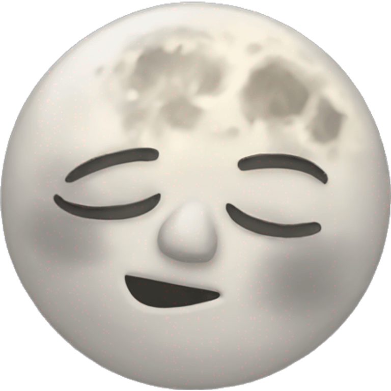 Sleeping Moon emoji