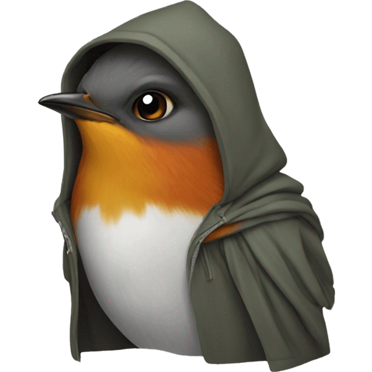 robin with hoodie emoji