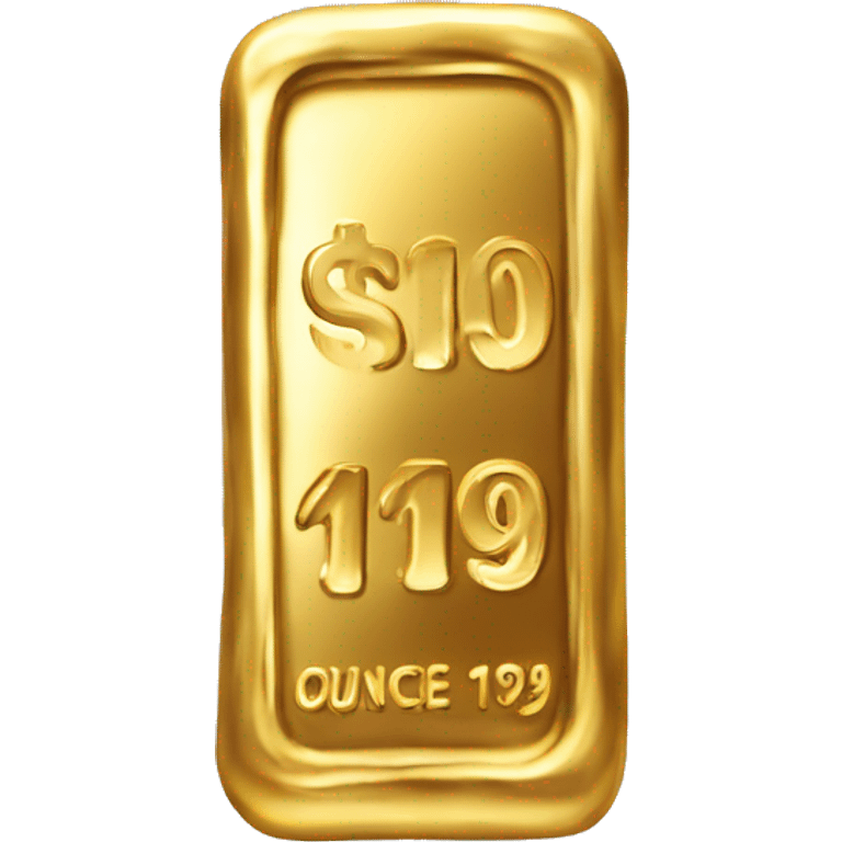 bar price one ounce of gold emoji