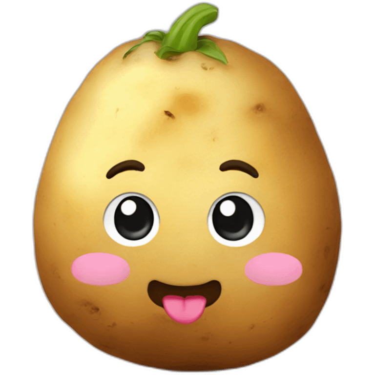 potato with unicorn face emoji