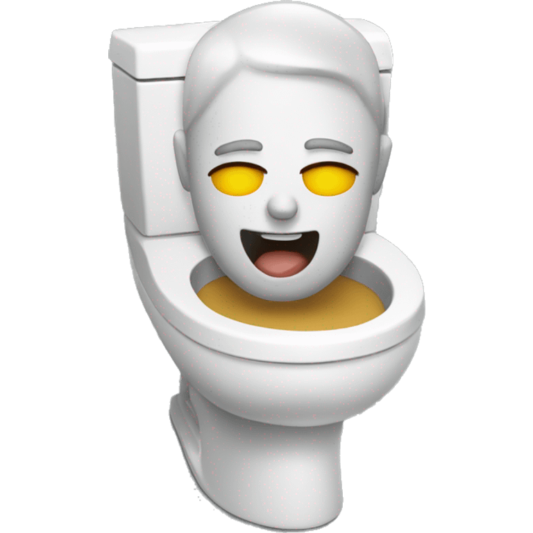 Head in toilet singing  emoji